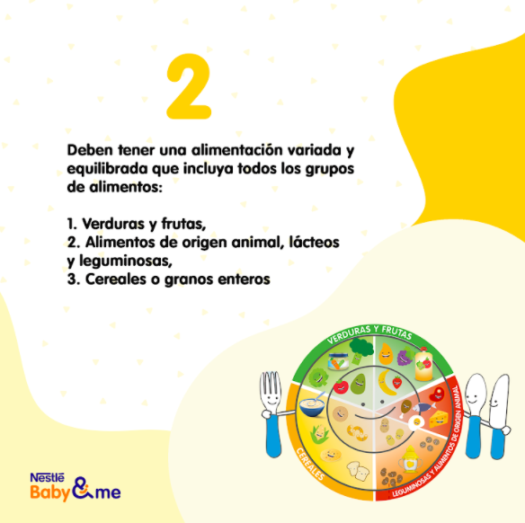 Comida niños 1 a 5 años