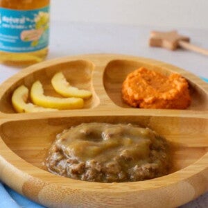 Carne molida con puré de verduras Carne molida con puré de verduras