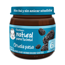 Gerber® Papilla Ciruela Pasa Etapa 2, 113g
