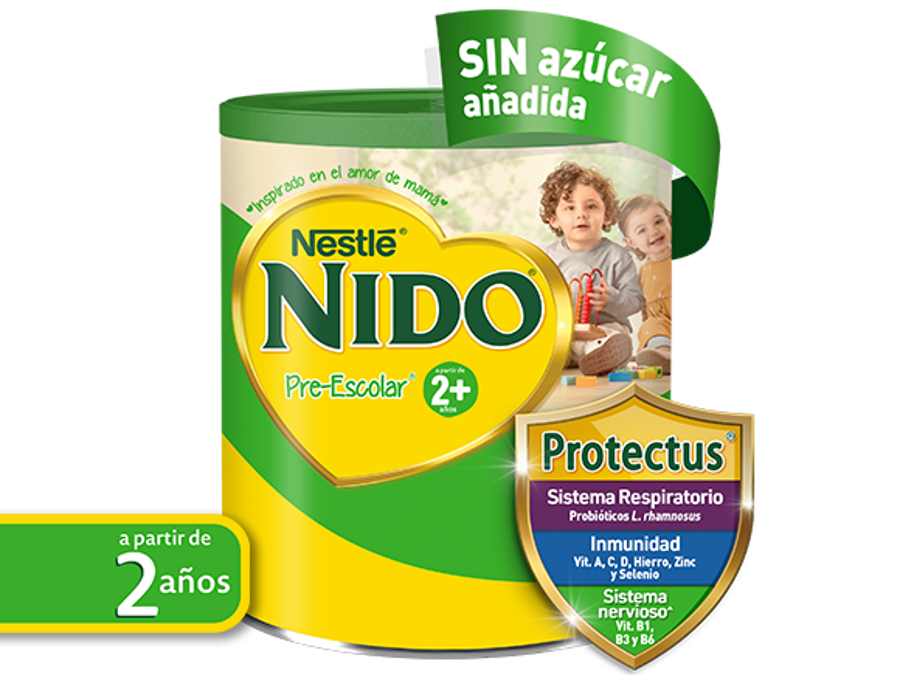 NIDO® Pre-Escolar 2+ Características